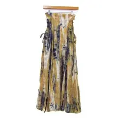 【SNIDEL】 抽象パターン ロングスカート