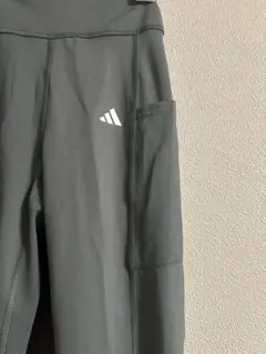 adidas モスグリーン　ハイウエストジャージパンツ　レディースＳ