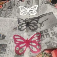 蝶型ハンガー 3色セット