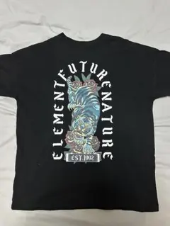 Element Tシャツ ブラック タイガー刺繍