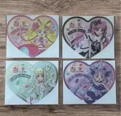 かっぱ寿司 キミとアイドルプリキュア クリアコースター 4枚セット