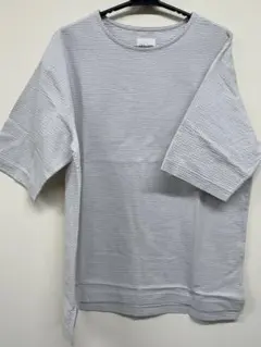 CURLY&Co. ワッフル素材 クルーネックTシャツ グレーのサムネイル