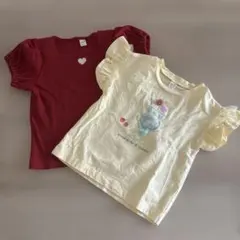 女の子　Tシャツ　2枚セットのサムネイル