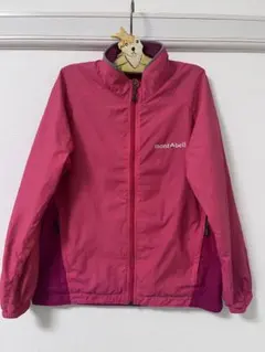 mont-bell モンベル　専用袋付き　ウインドブレーカー　120 ピンク