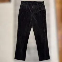 PAPAS メンズ カシミアコーデュロイパンツ ブラック