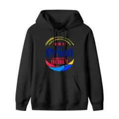 新品 ブラックフード付きパーカー男女兼用（S～XXXL）