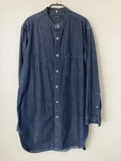 Johnbull ジョンブル デニム ロングシャツ バンドカラー スタンドカラー