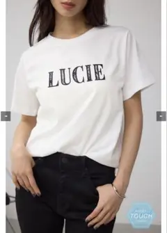 AZUL LUCIE プリントTシャツ ホワイト　フリーサイズ