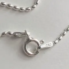 新品 イタリア製 シルバー925 ボールチェーン ネックレス 40cm