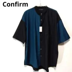 新品タグ付き　confirm　ビッグシルエット　半袖　バンドカラー　コンファーム