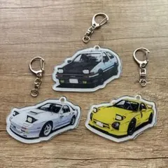 頭文字D ミニカーキーホルダー 頭文字D ナンバープレート カスタムキーホルダー 高橋啓介