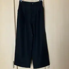 ハニーズ　タックワイドパンツ　ブラック　Mサイズ（小柄さん向け）