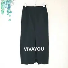 【VIVAYOU】 ブラックスリット入りタイトスカート Mサイズのサムネイル