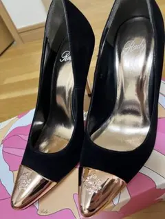 Rady 黒 スエード ポインテッドトゥ ハイヒールのサムネイル