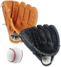 キャッチボールセット野球ボール付き野球セット 12.5インチ右投げ用 左手着用のサムネイル
