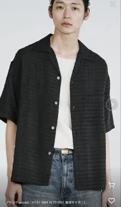 wym GAUZE JACQUARD CHECK H/S SHIRT