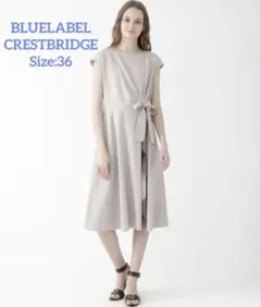 BLUELABEL CRESTBRIDGE モックロディーシルケットワンピース - メルカリ