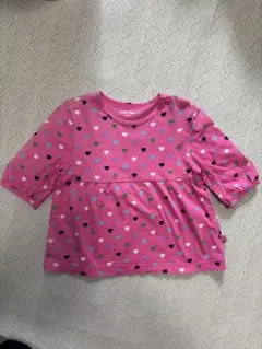 ハート柄 半袖Tシャツ ピンク　GAP 80