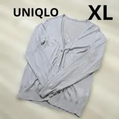 UNIQLO XL グレー シアーカーディガン 長袖