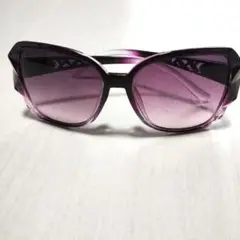 パープル キャットアイ サングラス