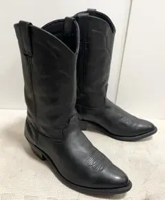 26cm相当 メキシコ製JUSTINジャスティンペコスウエスタンブーツ レザー