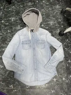 フード付きシャツ シャツ