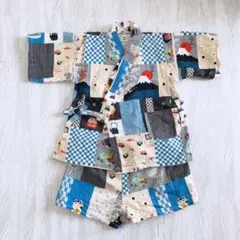 着画あり 90サイズ 日本製 甚平 和柄