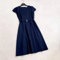 ナチュラルビューティーベーシック　ワンピース　ネイビー