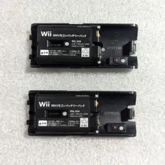 Wiiリモコンバッテリーパック ブラック 2個