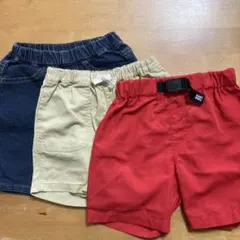 半ズボン 3点セット 90〜100 BABYDOLL UNIQLO 西松屋