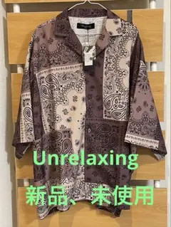 Unrelaxing ペイズリー柄 開襟シャツのサムネイル