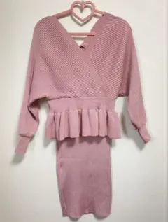 ♡Randy ランディー ペプラムラメニットセットアップ♡