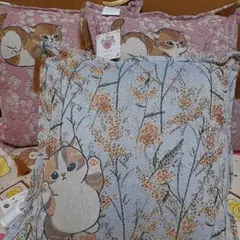 モフサンド×日比谷花壇 ゴブラン織りクッション～Spring～3点セット