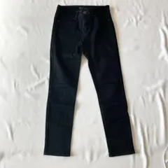 【1回着用のみ】美品　UNIQLO JEANS ブラック デニム　スキニー　23