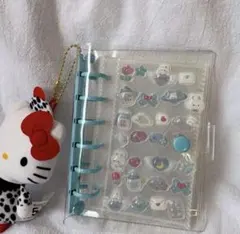 新品　可愛い　平成リバイバル　シール帳　ブルーリフィル付き　透明　A 7