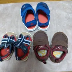 スニーカー、サンダル、ウォーターシューズ　3足セット◇ベビーシューズ