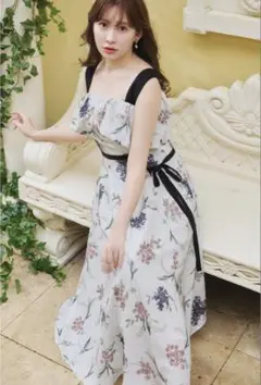 EIMY ISTOIRE SIDE RIBBON JOUY DRESS - メルカリ