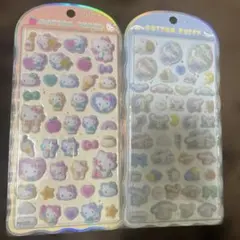 わ*げ様 コットンパフィーシール　2枚セット　サンリオ