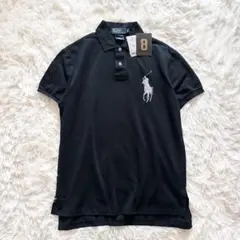 新品 ラルフローレン ビッグポニー ポロシャツ ブラック ワッペン