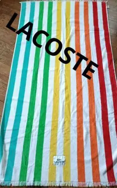LACOSTEラージビーチタオル、タオルケット