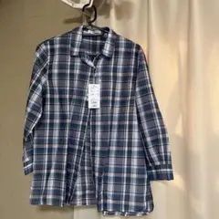チェック柄コットンシャツ 9号