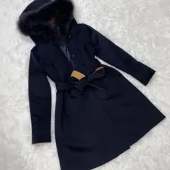 【極美品】ルイルエブティック バイカラーウールコート フォックスファー Mサイズ
