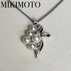 美品✨Mikimotoミキモト、ぶどうモチーフパール8個ネックレス_476
