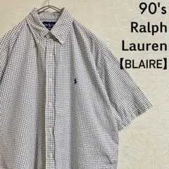 Ralph Laurenラルフローレン BLAIRE BDシャツ グラフチェック