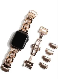 Royce&Roland AppleWatch用チェーンベルト　ピンクゴールド