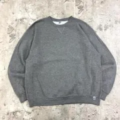 Russell Athletic　スウェット　XL　グレー無地　古着　Vガゼット