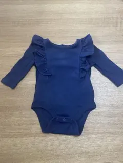 baby GAP ネイビー フリルロンパース 3〜6ヶ月