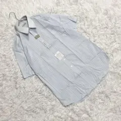 新品 『オスカーデラレンタ』 (40) 半袖ワイシャツ ストライプ オフィスのサムネイル
