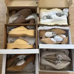お得！　6点まとめ売り　未使用　パンプス スニーカー　サンダル　M Lのサムネイル