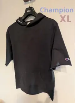 Champion 半袖　パーカー　スウェット 古着